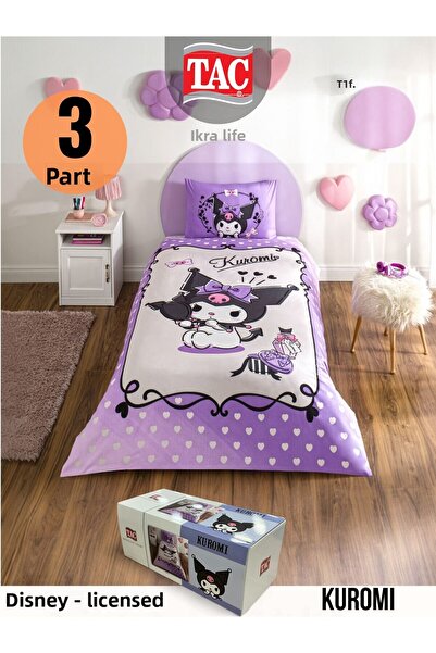 TAÇ KRİSTAL Disney Kuromi Single Duvet Cover Set