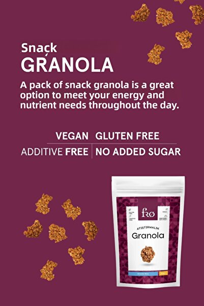 FRO 2 Pack Vegan Gluten-Free Granola - Snack Healthy Intermediate Product