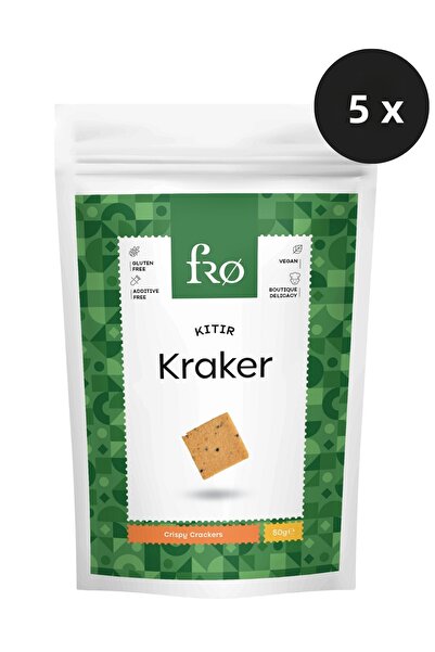 FRO 5-Pack Unsweetened Cracker Gluten-Free Vegan Healthy Snack 5X50Gr