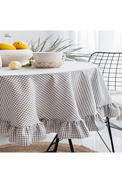 NDC HOME Pötikare Linen Ruffled Tablecloth