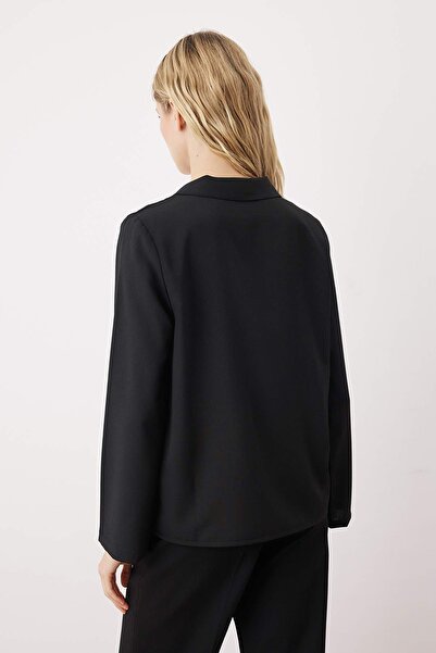 Trendyol Collection Black Lace Detailed Shirt Twoaw26Go00024