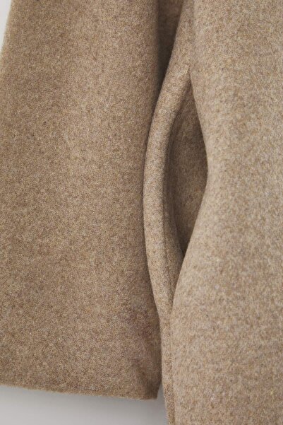 Trendyol Curve Stone Oversize Large Size Coat Tbbaw23Kb00002