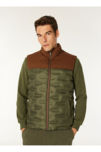 Jeep Haki Erkek Blok Yelek J4WM-YLK7301 Beden: S