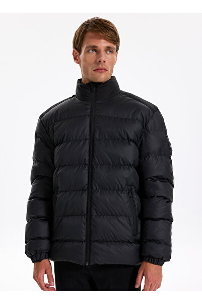 Jeep Dik Yaka Siyah Erkek Mont J4WM-MNT7263