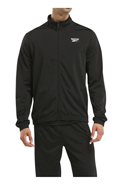 Reebok Siyah Erkek Fermuarlı Yaka Normal Kalıp Zip Ceket 100205923 RI SMALL L...