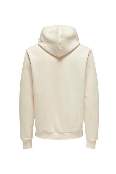 Only & Sons Біла чоловіча толстовка - капюшон, ONSCONNOR AUTHENTIC, REG HOODIE SWEA