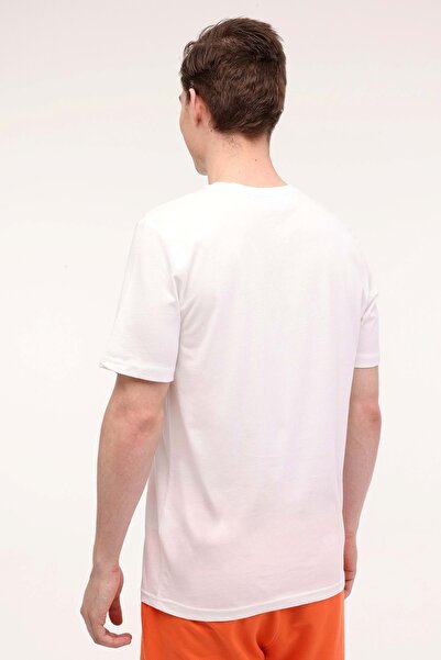 lumberjack ml Owen 11ıd343 4fx Μπλουζάκι Beyaz Erkek Kısa Kol