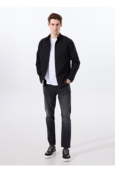 Mustang Vegas Slim Yıkamalı Slim Fit Antrasit Erkek Denim Pantolon - 1300