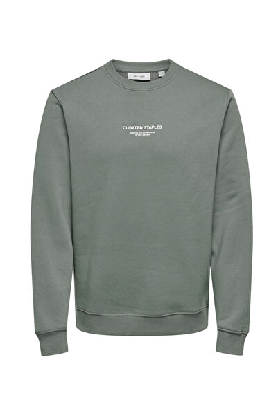 Only & Sons Φούτερ ONSCURATED KHAKI Reg Crew Neck - 22030923