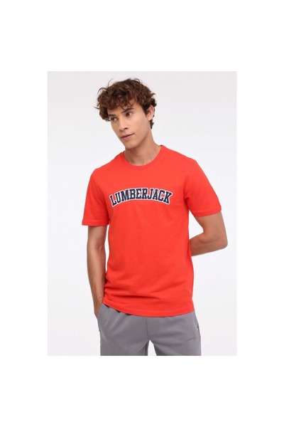 lumberjack WENEG-B 11ID53 4FX - Men's Short Sleeve T-Shirt Red