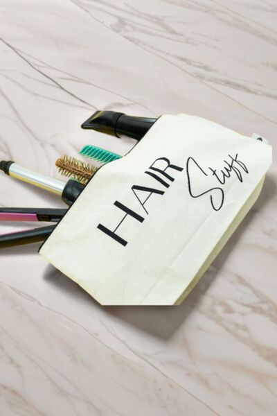 MoyBag Tüm Saç Şekillendirici Su Geçirmez Astarlı Gabardin Seyahat Çantası