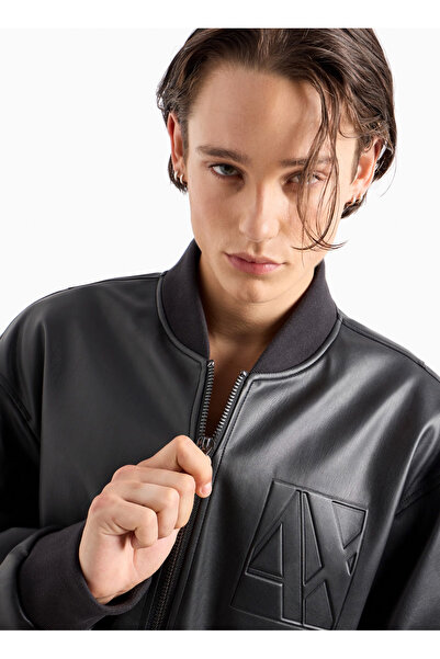 Armani Exchange Fermuarlı Siyah Erkek Ceket 6DZB23 ZE1CZ 1200