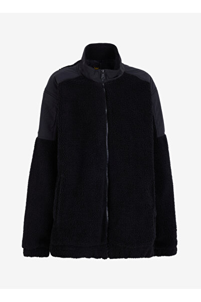 Lee سترة رجالية سوداء مريحة L242525001 سترة مريحة