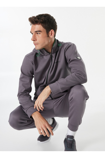 Discovery Expedition Füme Erkek Kapüşon Yaka Relaxed Sweatmont D4WM-SWT3204