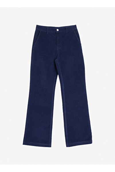 Jeep Yüksek Bel Flare Lacivert Kadın Pantolon J4WL-PNT7005