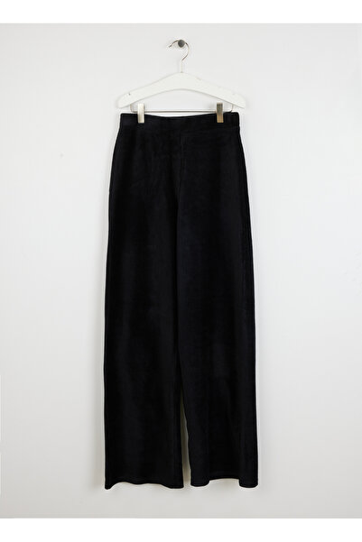 Benetton Geniş Paça Siyah Kız Çocuk Pantolon 4DZBCF02Q 100