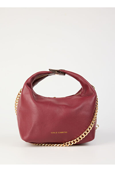 Vince Camuto Bordo Kadın 29x13x10 cm Deri Omuz Çantası