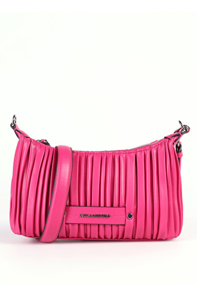 Karl Lagerfeld Deri Pembe Kadın 26x18x7,5 cm Çapraz Çanta 245W3083