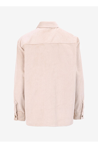 Fabrika Basic Gömlek Yaka Düz Bej Erkek Gömlek F4WM-GML 2708