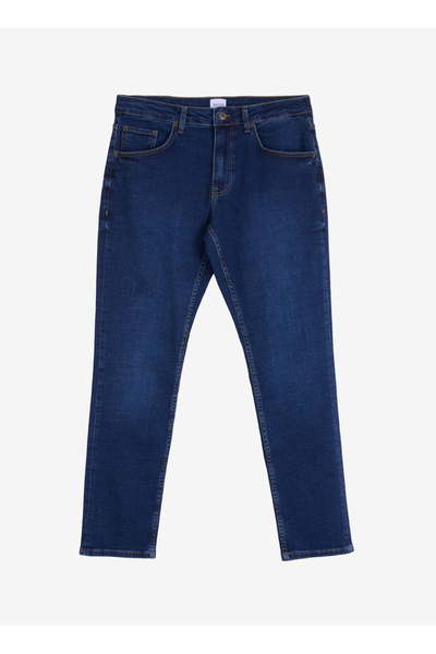 Mustang Slim Fit Yıkamalı İndigo Erkek Denim Pantolon Toledo Tapered - 1307