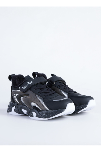 Benetton Siyah - Beyaz Erkek Çocuk Sneaker BNI-11033