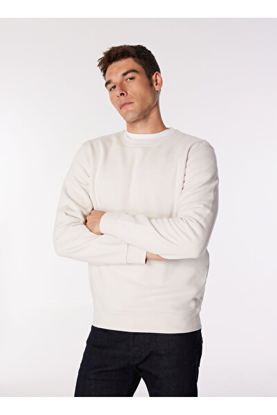 Guess Bej Erkek Sweatshırt M4YQ08K9Z21G9L9 BEAU CN SWEATSHIRT