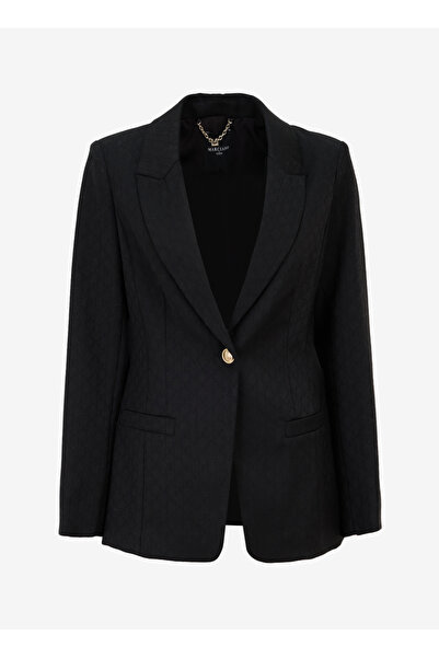 Guess Siyah Kadın Blazer BLANCA BLAZER - WOOL BLEND STR MONO