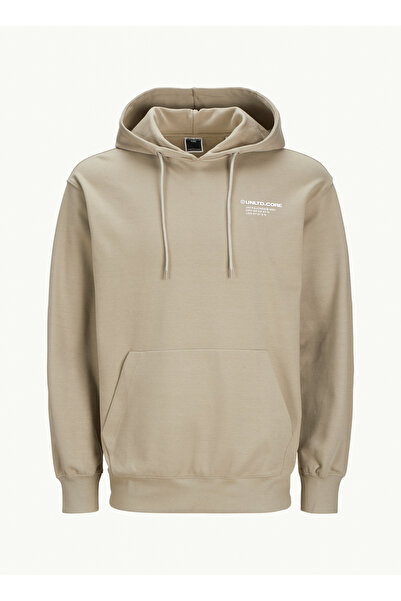 Jack & Jones Kapüşon Yaka Krem Erkek Sweatshırt 12260010_jcoaero Sweat Hood