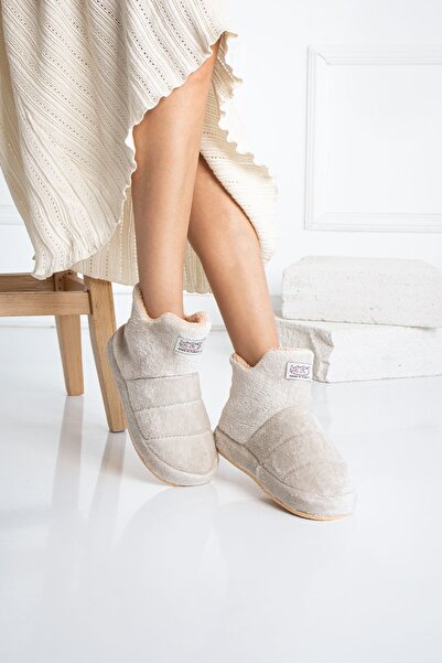 star shoes Pofuduk Kadın Panduf Ev Botu