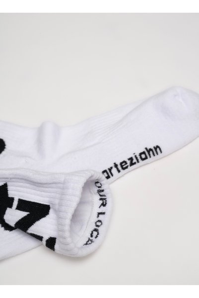 Arteziahn Essentials Off-White White Unisex Sports & Lifestyle Towel Sole Organic Cotton Socks