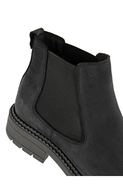 Hush Puppies Koyu Siyah Erkek Nubuk Bot Comodo