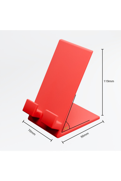 Black Edge Phone Stand & Tablet Holder Sturdy Base, Space-Saving Desk Organizer Compatible with Smartphones