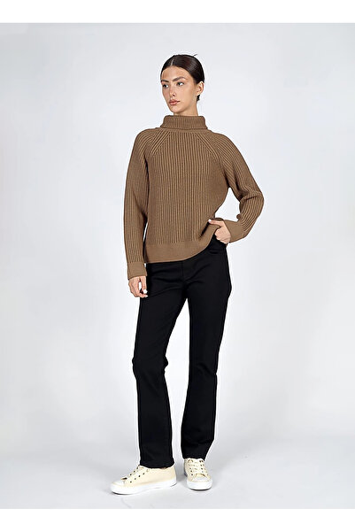 Lee Cooper Turtleneck Regular Plain Brown Sweater Women 251 Lcf 241020 Pearly Brown