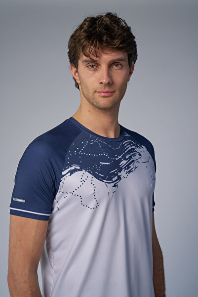 bilcee Чоловіча синя тренувальна футболка 4579