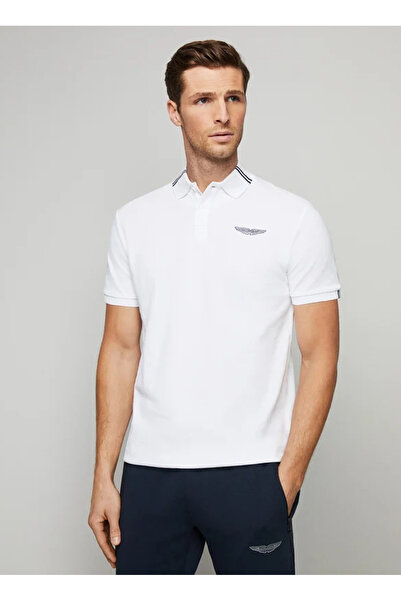Hackett Beyaz Erkek Slim Fit Polo T-Shirt HM563226