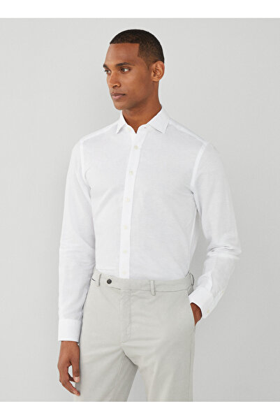 Hackett Slim Fit Gömlek Yaka Beyaz Erkek Gömlek HM309765