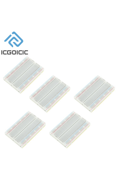 ICGOICIC 5 قطع، 1-10 قطع، 400 نقطة توصيل، لوحة تجارب إلكترونية صغيرة متعددة ا...