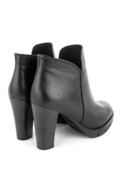 Hush Puppies Black Women's Leather Boots 725007-001