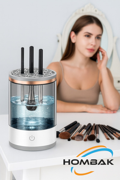 Hombak Automatic Makeup Brush Cleaning Device