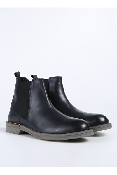 F By Fabrika Lacivert Erkek Deri Bot VETAN