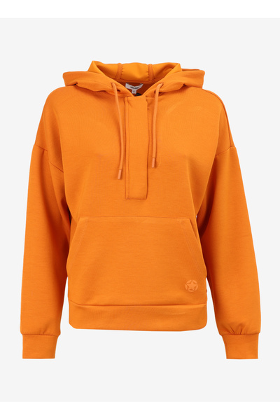 Jeep Turuncu Kadın Kapüşonlu Loose Fit Sweatshirt J4WL-SWT7044