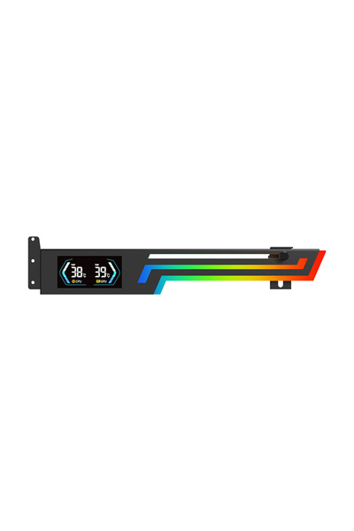 Choice بطاقة رسومات Z-X6 Black Power Train Z-X6 شاشة عرض درجة الحرارة ARGB لبطاقة رسومات الكمبيوتر VG