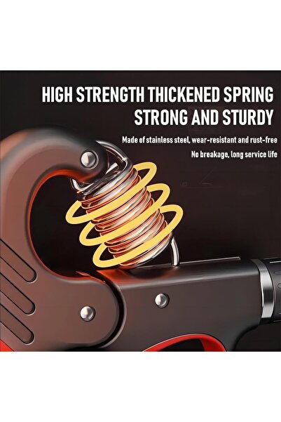 Yelejoy Grip Strength Trainer,Adjustable Resistance 5-100 Kg,Non-Slip Counting Gripper For Muscle Building