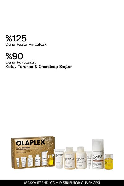 Olaplex Full-On Shine Set - Bağ Güçlendirici & Nemlendirici & Onarıcı & Şekillendirici Saç Bakım Seti