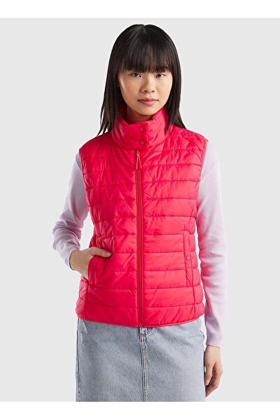 Benetton Kadın Yelek - Fuşya
