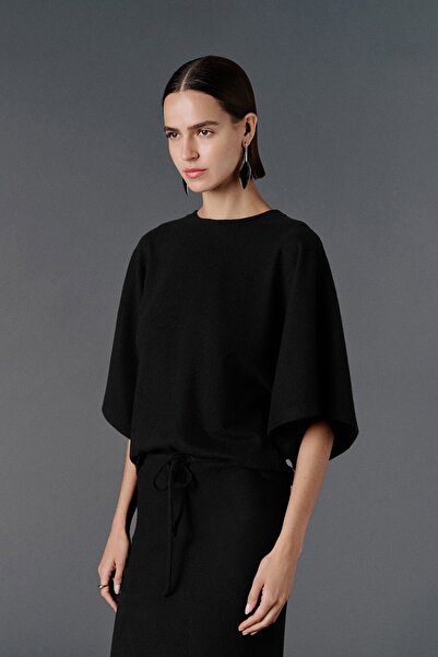 VATKALI Crew Neck Oversized Knitted T-Shirt
