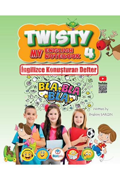 Bilimyolu Yayıncılık 4. Sınıf Twisty My English Book İngilizce Konuşturan Defter İbrahim Sargın