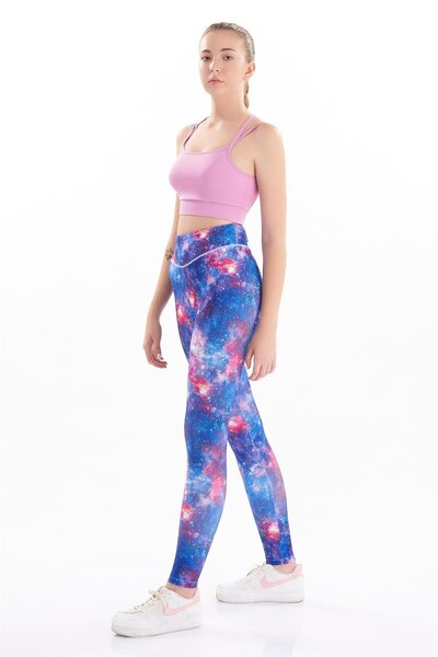 josejuan Colanți sport pentru femei cu talie înaltă, imprimați digital, 7119