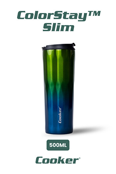Cooker 0.50 LT ColorStay™ Slim Paslanmaz Çelik Termos Kamp Ofis Piknik Termosu