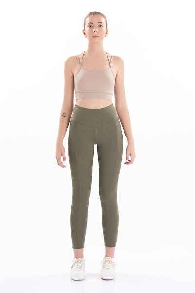 josejuan Kadın Yüksek Bel Çift Cepli Toparlayıcı Spor Tayt 7107